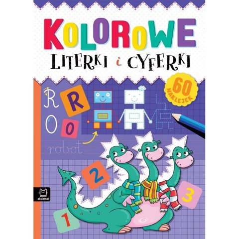 Książka dla dzieci Aksjomat Kolorowe literki i cyferki Książka dla dzieci Aksjomat Kolorowe literki i cyferki