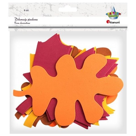 Ozdoba piankowa Titanum Craft-Fun Series liście klonu i dębu 8szt. (EB691) Ozdoba piankowa Titanum Craft-Fun Series liście klonu i dębu 8szt. (EB691)