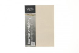 Papier ozdobny (wizytówkowy) Galeria Papieru czerpany kolorowy A4 kremowy 240g (201432)