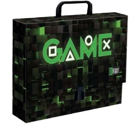 Teczka kartonowa na zatrzask Game green A4 mix Unipap