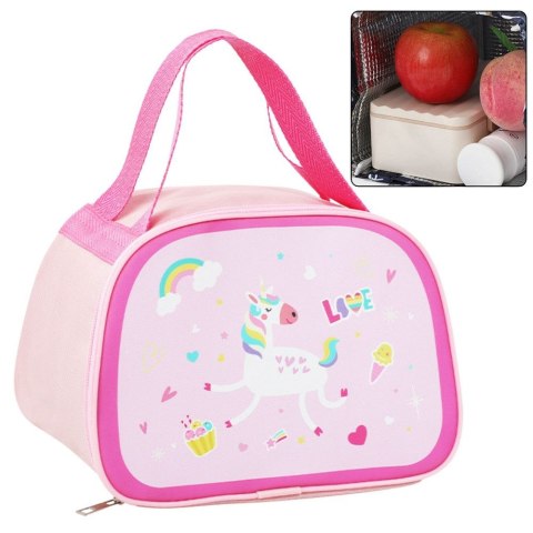 Torba termiczna Lean Izolacyjna Śniadaniowa Lunch Bag Różowa Jednorożec 23cm (21583) Torba termiczna Lean Izolacyjna Śniadaniowa Lunch Bag Różowa Jednorożec 23cm (21583)
