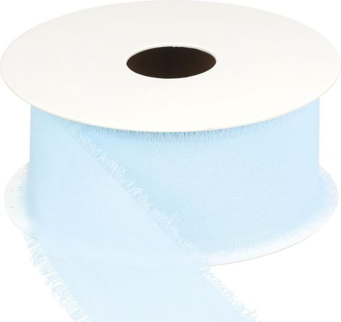 Wstążka Craft-Fun Series szyfonowa strzępiona 40x10 [mm x m] błękitny Titanum (WJ40-10-011J)