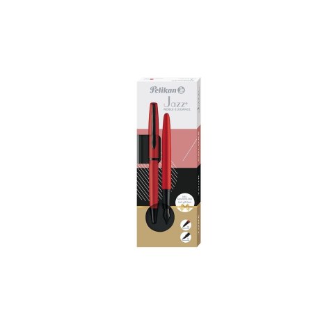 Zestaw piśmienniczy Pelikan Jazz Noble Elegance Red pióro+długopis (400198410) Zestaw piśmienniczy Pelikan Jazz Noble Elegance Red pióro+długopis (400198410)