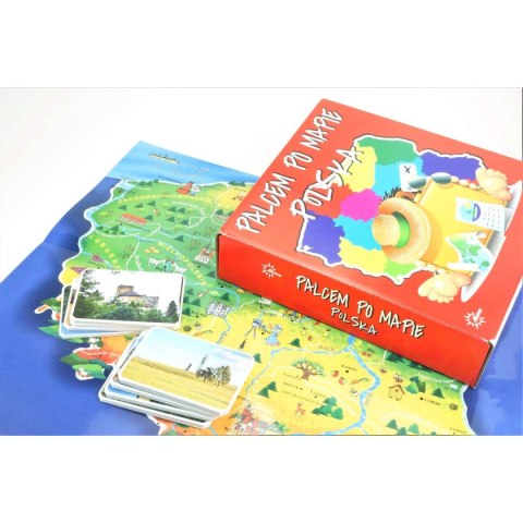Gra planszowa Abino Palcem po mapie Polska (4183718) Gra planszowa Abino Palcem po mapie Polska (4183718)