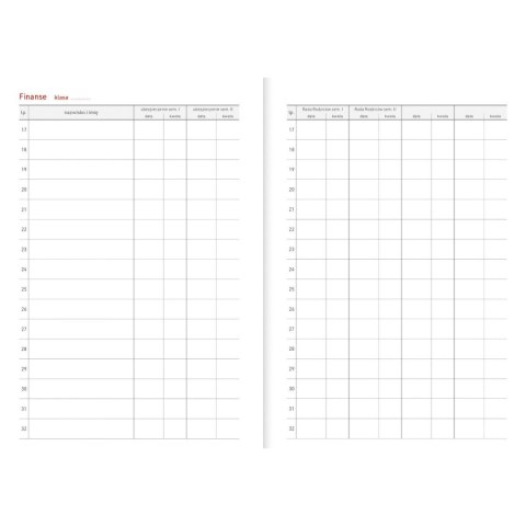 Kalendarz nauczyciela książkowy (terminarz) PCV KOTY bezbarwny B6 Wydawnictwo Wokół Nas (A5TN089B)