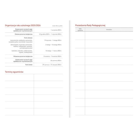 Kalendarz nauczyciela książkowy (terminarz) PCV ROWER bezbarwny B6 Wydawnictwo Wokół Nas (A5TN089B) Kalendarz nauczyciela książkowy (terminarz) PCV ROWER bezbarwny B6 Wydawnictwo Wokół Nas (A5TN089B)