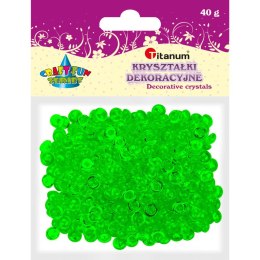 Kryształki Titanum Craft-fun Craft-fun kryształki pastikowe zielony ciemny (40 g)