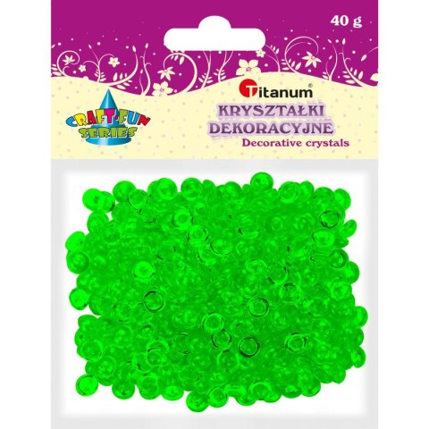 Kryształki Titanum Craft-fun Craft-fun kryształki pastikowe zielony ciemny (40 g) Kryształki Titanum Craft-fun Craft-fun kryształki pastikowe zielony ciemny (40 g)