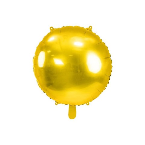 Balon foliowy Partydeco okrągły Pastylka złota 24cal (FB177-019) Balon foliowy Partydeco okrągły Pastylka złota 24cal (FB177-019)
