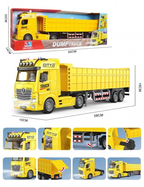 Ciężarówka Lean transportowa żółta (23113) Ciężarówka Lean transportowa żółta (23113)