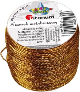 Sznurek Titanum Craft-Fun Series złoty 50m (20HET0605-1)
