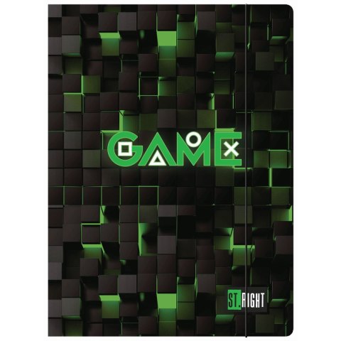 Teczka kartonowa na gumkę ST.RIGHT Green Game A4 mix Unipap Teczka kartonowa na gumkę ST.RIGHT Green Game A4 mix Unipap