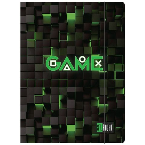 Teczka kartonowa na gumkę ST.RIGHT Green Game A4 mix Unipap Teczka kartonowa na gumkę ST.RIGHT Green Game A4 mix Unipap
