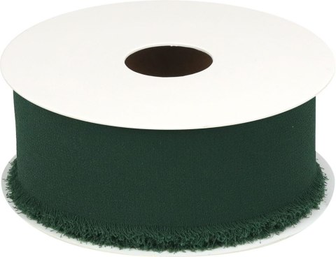 Wstążka Craft-Fun Series szyfonowa strzępiona 40x10 [mm x m] zielony butelkowy Titanum (WJ40-10-012B)