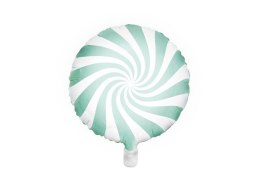 Balon foliowy Partydeco cukierek miętowy 45 cm 18cal (FB20P-103)