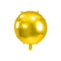 Balon foliowy Partydeco okrągły Pastylka złota 18cal (FB176-019)