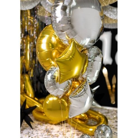 Balon foliowy Partydeco okrągły Pastylka złota 18cal (FB176-019) Balon foliowy Partydeco okrągły Pastylka złota 18cal (FB176-019)