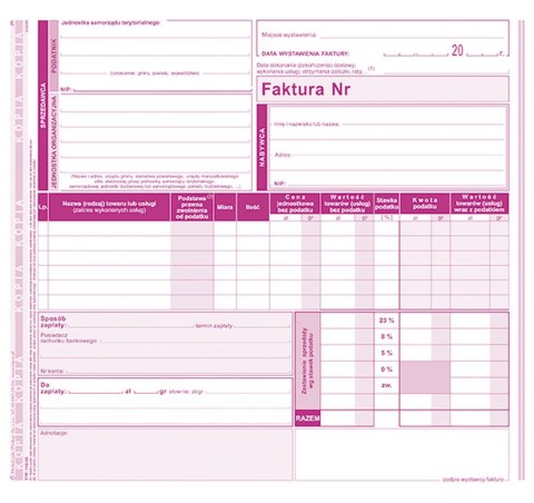 Druk offsetowy Michalczyk i Prokop faktura 2/3 A4 81k. (118-2E)