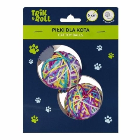 Gadżet Trik Roll Piłka dla kota 6cm 2szt (560724) Gadżet Trik Roll Piłka dla kota 6cm 2szt (560724)