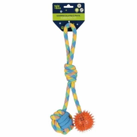 Gadżet Trik Roll Zabawka dla psa Szarpak 34 cm z piłką 2 stronny pomarańczowy (560877) Gadżet Trik Roll Zabawka dla psa Szarpak 34 cm z piłką 2 stronny pomarańczowy (560877)