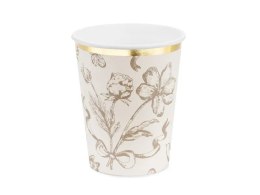 Kubek jednorazowy Partydeco Kwiaty papier 220ml (KPP100-EU1)
