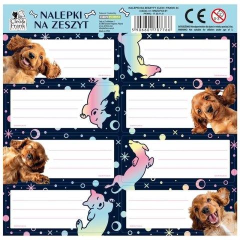 Naklejka na zeszyt Cleo i Frank Derform (NNZCF44) Naklejka na zeszyt Cleo i Frank Derform (NNZCF44)