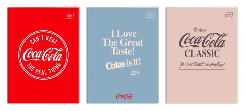 Zeszyt Interdruk HYBRID COCA COLA A4 60k. 70g krata Zeszyt Interdruk HYBRID COCA COLA A4 60k. 70g krata