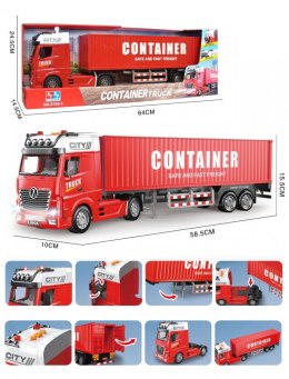 Ciężarówka Lean transportowa czerwona (23114)