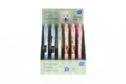 Długopis żelowy Interdruk PUPPY SIGN zgripem niebieski 0,7mm (żelowy)