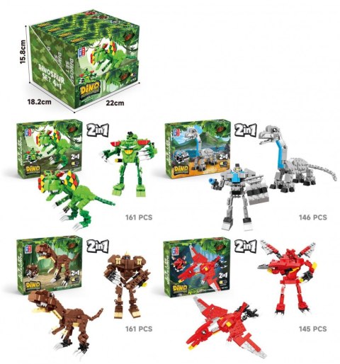 Klocki konstrukcyjne Lean dinozaury 2w1 (23564) Klocki konstrukcyjne Lean dinozaury 2w1 (23564)