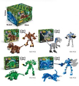 Klocki konstrukcyjne Lean dinozaury 2w1 (23565)
