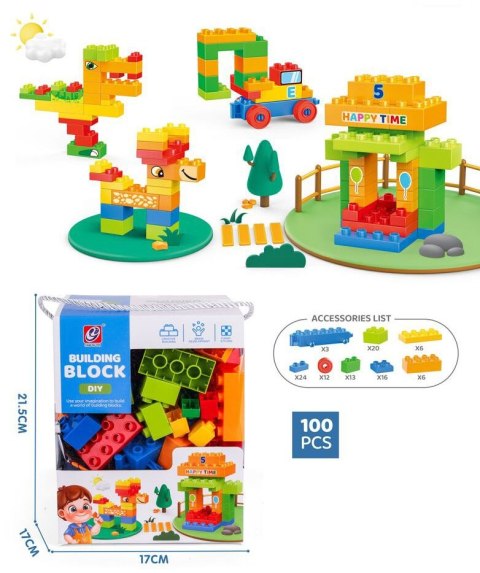 Klocki konstrukcyjne kolor 100 el. Lean (23516) Klocki konstrukcyjne kolor 100 el. Lean (23516)
