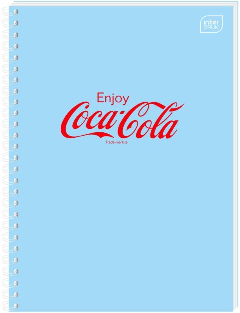 Kołozeszyt (kołonotatnik) COCA COLA SOFT TOUCH A6 80k. 70g krata Interdruk Kołozeszyt (kołonotatnik) COCA COLA SOFT TOUCH A6 80k. 70g krata Interdruk