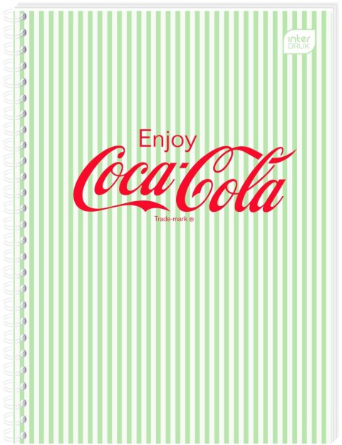 Kołozeszyt (kołonotatnik) COCA COLA SOFT TOUCH A6 80k. 70g krata Interdruk Kołozeszyt (kołonotatnik) COCA COLA SOFT TOUCH A6 80k. 70g krata Interdruk