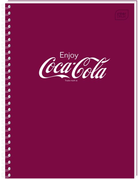 Kołozeszyt (kołonotatnik) COCA COLA SOFT TOUCH A6 80k. 70g krata Interdruk Kołozeszyt (kołonotatnik) COCA COLA SOFT TOUCH A6 80k. 70g krata Interdruk