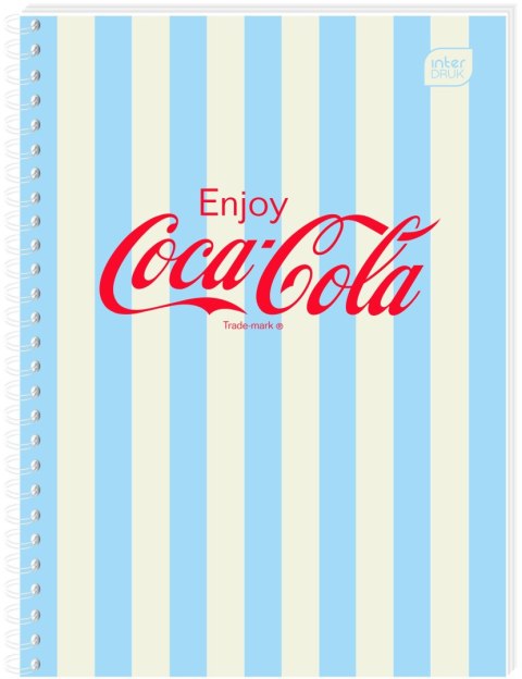 Kołozeszyt (kołonotatnik) COCA COLA SOFT TOUCH A6 80k. 70g krata Interdruk Kołozeszyt (kołonotatnik) COCA COLA SOFT TOUCH A6 80k. 70g krata Interdruk