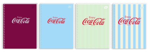 Kołozeszyt (kołonotatnik) COCA COLA SOFT TOUCH A6 80k. 70g krata Interdruk Kołozeszyt (kołonotatnik) COCA COLA SOFT TOUCH A6 80k. 70g krata Interdruk