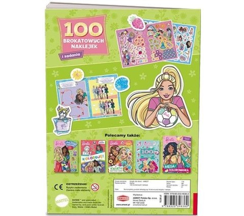 Książeczka edukacyjna Barbie™. 100 Brokatowych Naklejek Ameet (NB 1101) Książeczka edukacyjna Barbie™. 100 Brokatowych Naklejek Ameet (NB 1101)