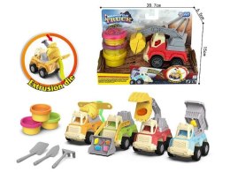 Masa plastyczna dla dzieci Bigtoys z autem 4 wzory mix (BPLA7155)