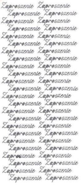Naklejka (nalepka) Farro Zaproszenie srebrne (004)