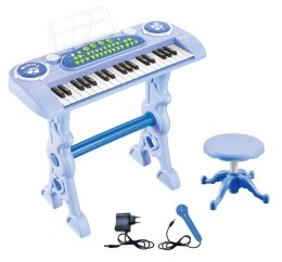 Pianino Lean elektryczne z krzesełkiem niebieskie (23405)