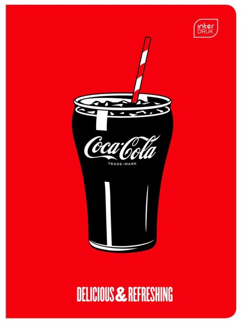 Zeszyt Interdruk COCA COLA MAT+UV A5 32k. 70g krata Zeszyt Interdruk COCA COLA MAT+UV A5 32k. 70g krata