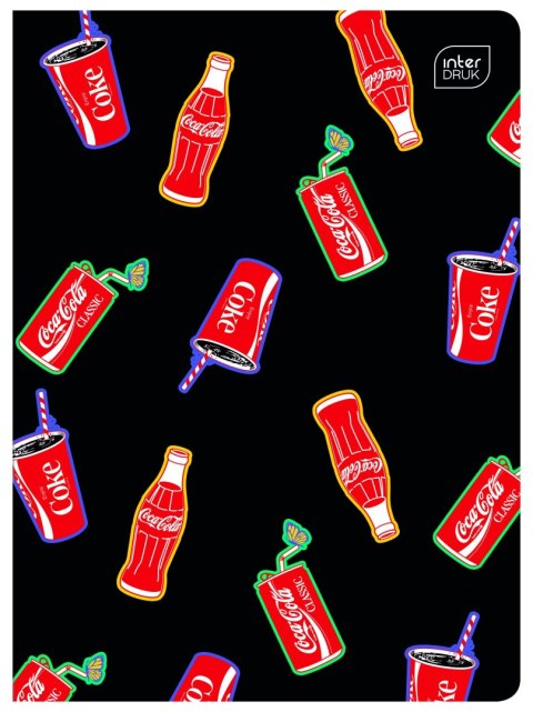 Zeszyt Interdruk COCA COLA MAT+UV A5 32k. 70g krata Zeszyt Interdruk COCA COLA MAT+UV A5 32k. 70g krata