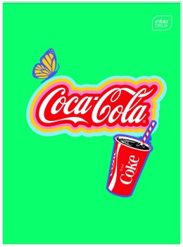 Zeszyt tematyczny Interdruk COCA COLA MAT+UV A6 32k. krata (do słówek)