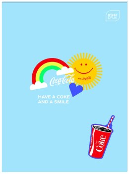 Zeszyt tematyczny Interdruk COCA COLA MAT+UV A6 32k. krata (do słówek)