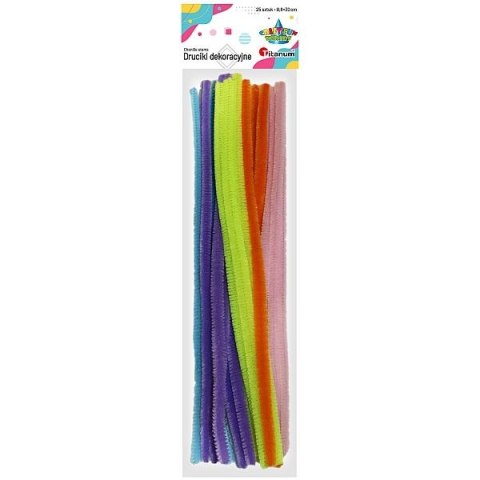 Drucik Titanum Craft-Fun Series druciki kreatywne kolor: mix 300mm 25 szt (YFS 00118) Drucik Titanum Craft-Fun Series druciki kreatywne kolor: mix 300mm 25 szt (YFS 00118)
