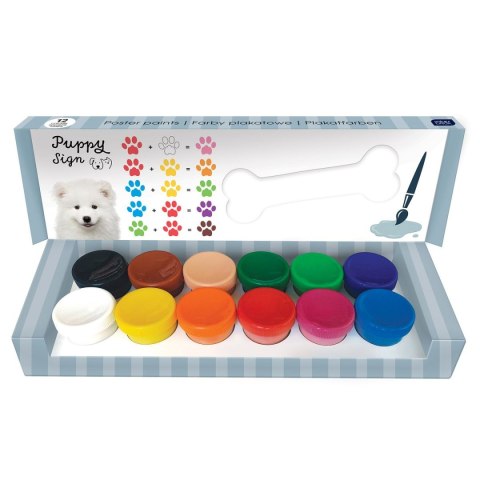 Farby plakatowe PUPPY SIGN kolor: mix 20ml 12 kolor. Interdruk Farby plakatowe PUPPY SIGN kolor: mix 20ml 12 kolor. Interdruk