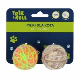 Gadżet Trik Roll Piłka dla kota 4cm 2szt (560723)