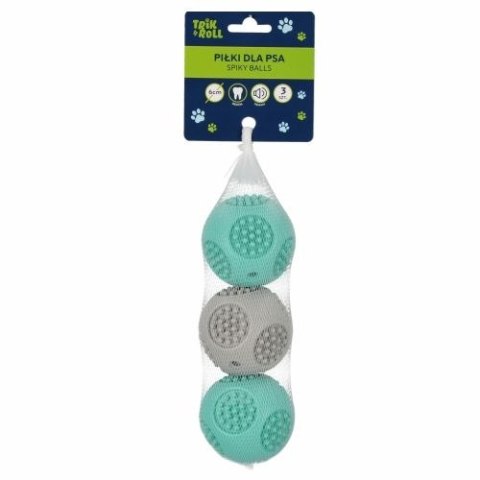 Gadżet Trik Roll piłki dla psa 3szt., 6cm (560665)