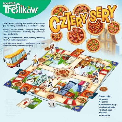 Gra planszowa Rodzina Treflików Cztery Sery Cztery Sery Trefl (02282) Gra planszowa Rodzina Treflików Cztery Sery Cztery Sery Trefl (02282)